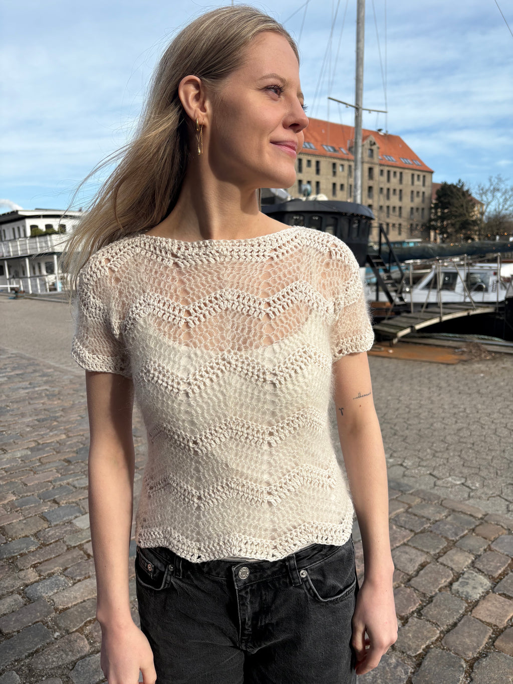 Zigzag T-shirt - Hekkliuppskrift